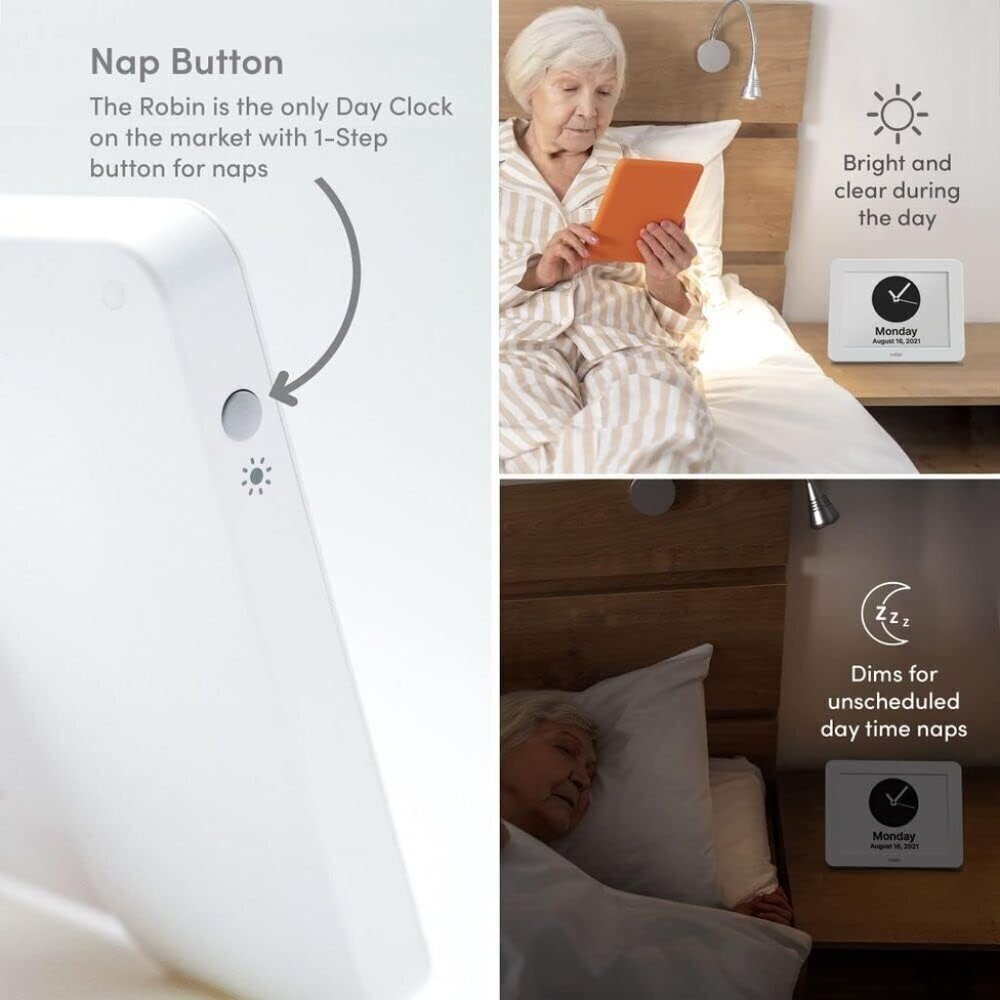 Clock 2025 with Day and Date for Elderly, Clocks for Seniors, Dementia Clock, Di - Picture 8 of 8